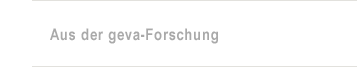 aus der geva-Forschung