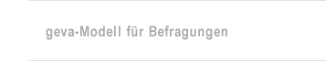 geva-Modell f&uuml;r Befragungen