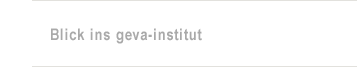 Blick ins geva-institut