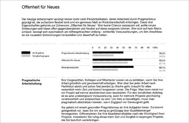 Die Inhalte und Auswertung des geva-tests® für die Berufswahl für Erwachsene