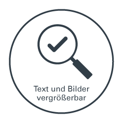 Text und Bilder des geva-testsystems sind vergrößerbar